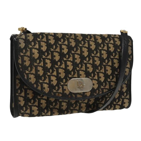 DIOR Trotter Canvas Shoulder Bag Navy - Picture 1 of 12